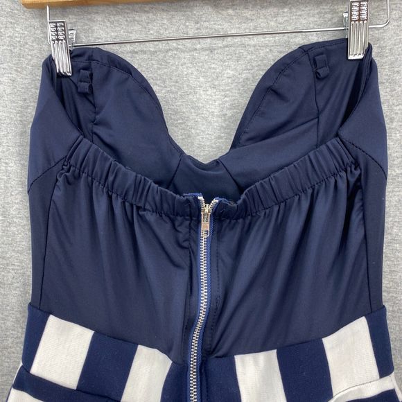 Elegant Striped Strapless Jumpsuit - Picture 7 of 13